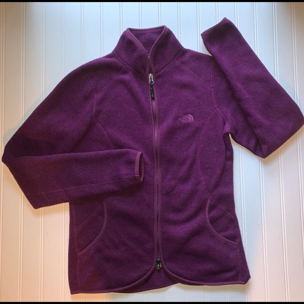 The North Face sweater eggplant purple size small
